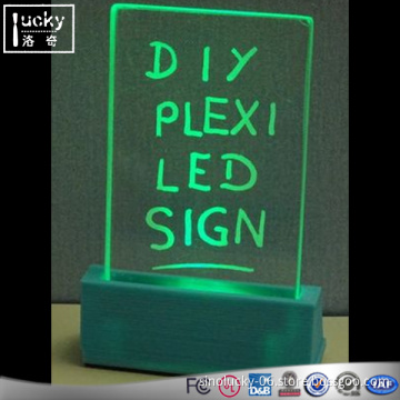 Acrylic Lighted Edge Lit LED Sign,Shop Display Advertising Light Sign